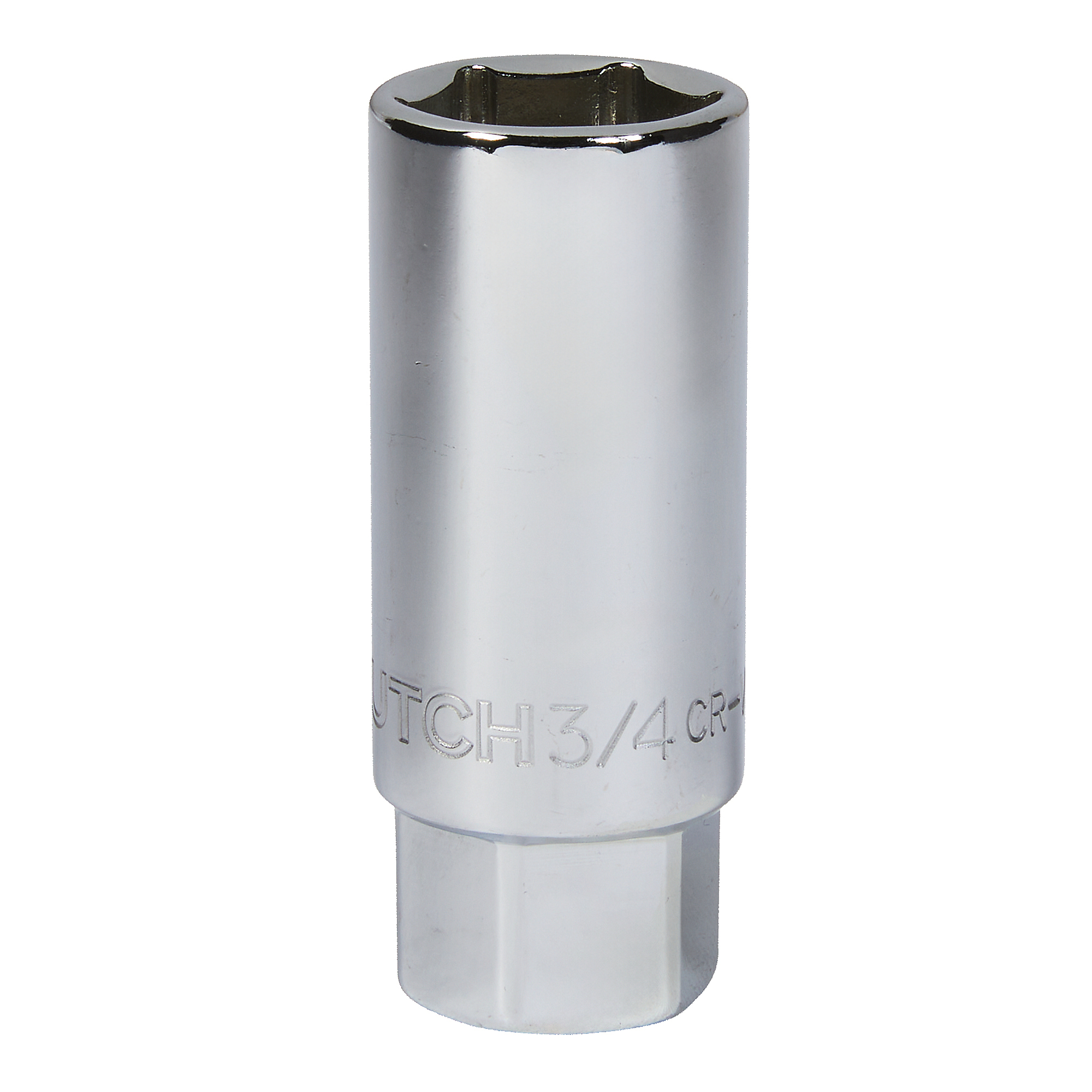 Klutch 3/8in.-Drive Magnetic Spark Plug Socket, 3/4in., SAE, 6 Point, Alloy Steel